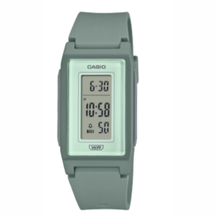 Casio General LF-10WH-3DF Green Resin Band Women Youth Watch